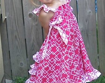 Sparrow Flutter Tunic and Dress Instant  Download PDF Sewing Pattern Size 3-6m to 8