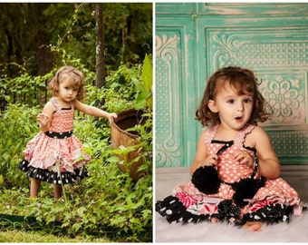 Descarga instantánea PDF Patrón de costura Alexia Blusa fruncida Vestido de fiesta fruncido Top o Vestido de verano, 6-12 m a 8