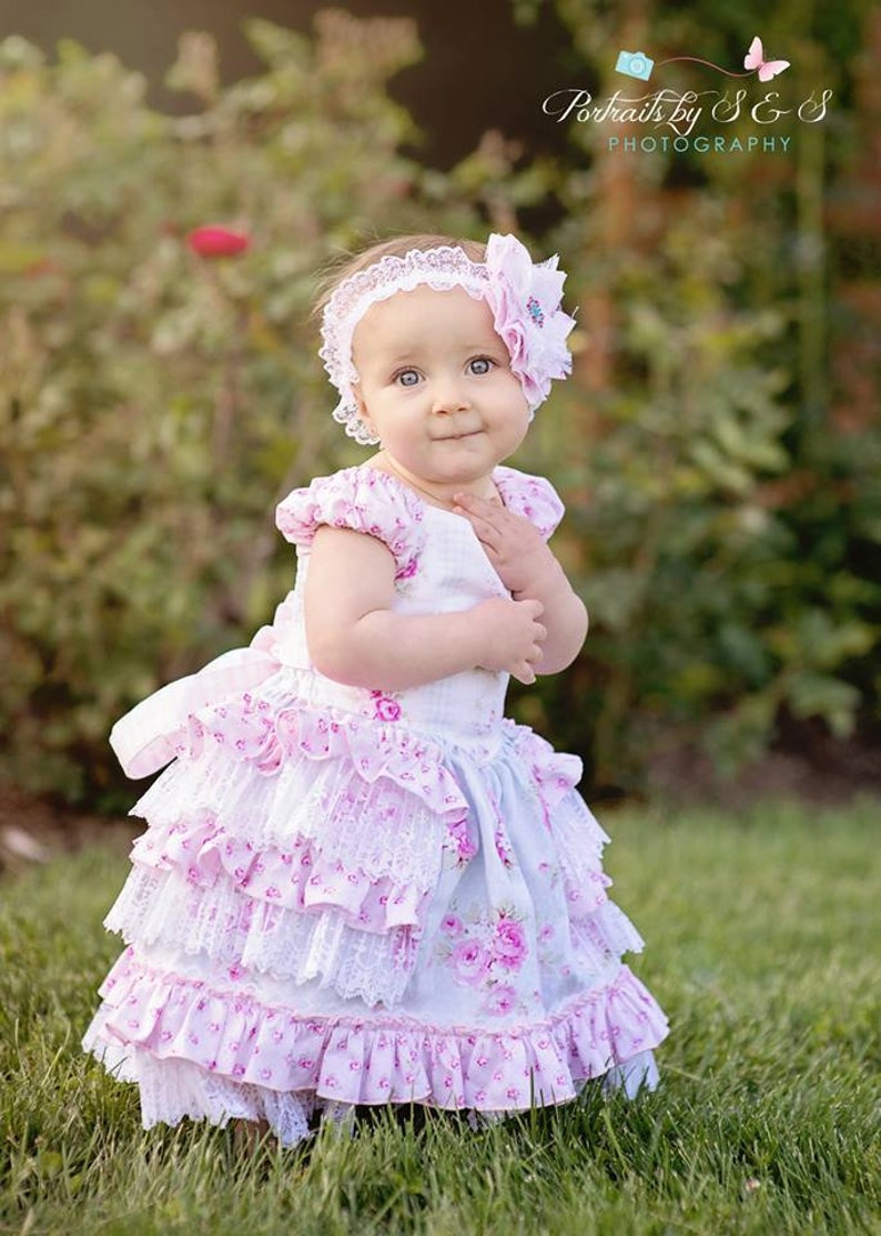 Instant Download PDF Sewing Pattern Tutorial Sugarplum Princess Girl's Dress, 6-12m to 10 image 7