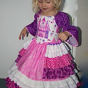 Instant Download PDF Sewing Pattern Tutorial Sugarplum Princess Girl's Dress, 6-12m to 10 image 9