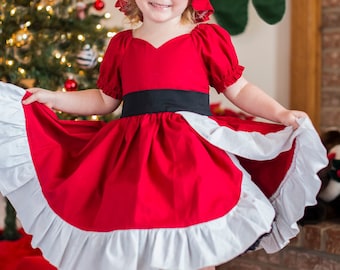 Victorian Romance Girls Wrap Peasant Tunic Dress Instant Download PDF Sewing Pattern,3-6M to 10