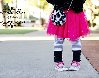 Instant Download PDF Sewing Pattern Easy Ruffled Girl's Leggings Pre-ruffled Knit Fabric  0-3 M to 10