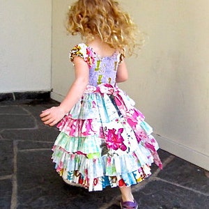 Instant Download PDF Sewing Pattern Tutorial Sugarplum Princess Girl's Dress, 6-12m to 10 image 8