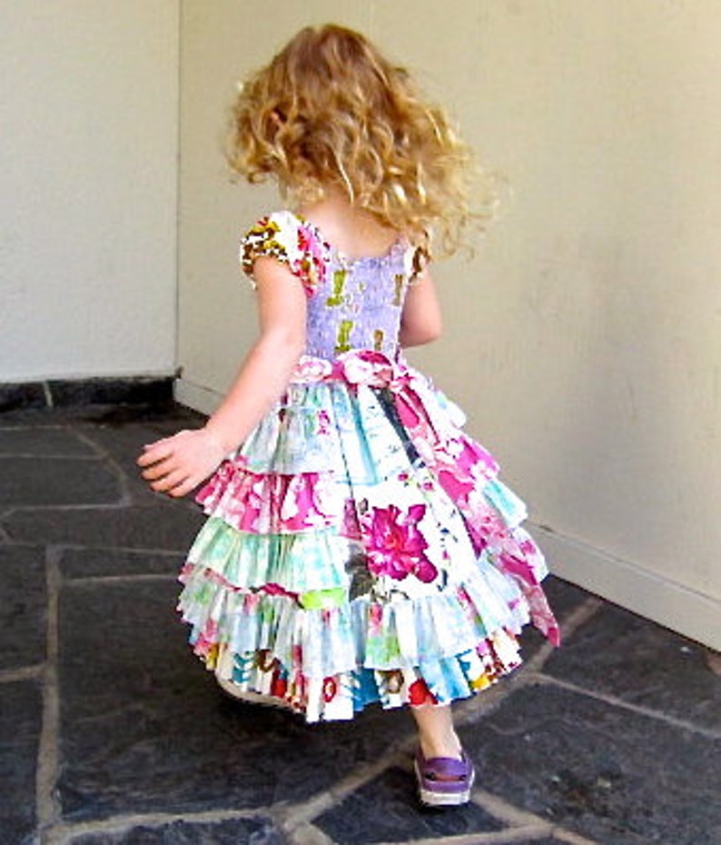 Instant Download PDF Sewing Pattern Tutorial Sugarplum Princess Girl's Dress, 6-12m to 10 image 8