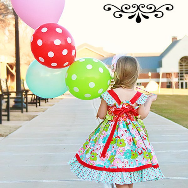 Girls Knot Dress Etsy