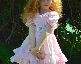 Bygone Rose estilo victoriano vestido de niñas Descarga instantánea PDF Patrón de costura, 6-12M a niñas Sz 12