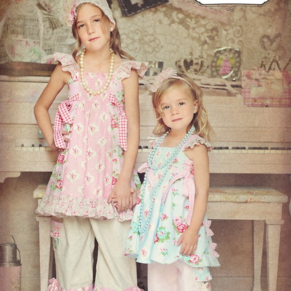 Sparrow Flutter Tunic and Dress Instant  Download PDF Sewing Pattern Size 3-6m to 8