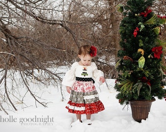 Descarga instantánea PDF Patrón de costura Gypsy Rose Vestido campesino con frente plano Túnica NO Shir, Niña de 0-3 m a 10