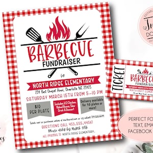 BBQ Fundraiser Flyer, bearbeitbare Boston Butt Fundraiser Einladung, pt pta Church School Charity, Barbecue Fundraiser Vorlage, Geld sammeln