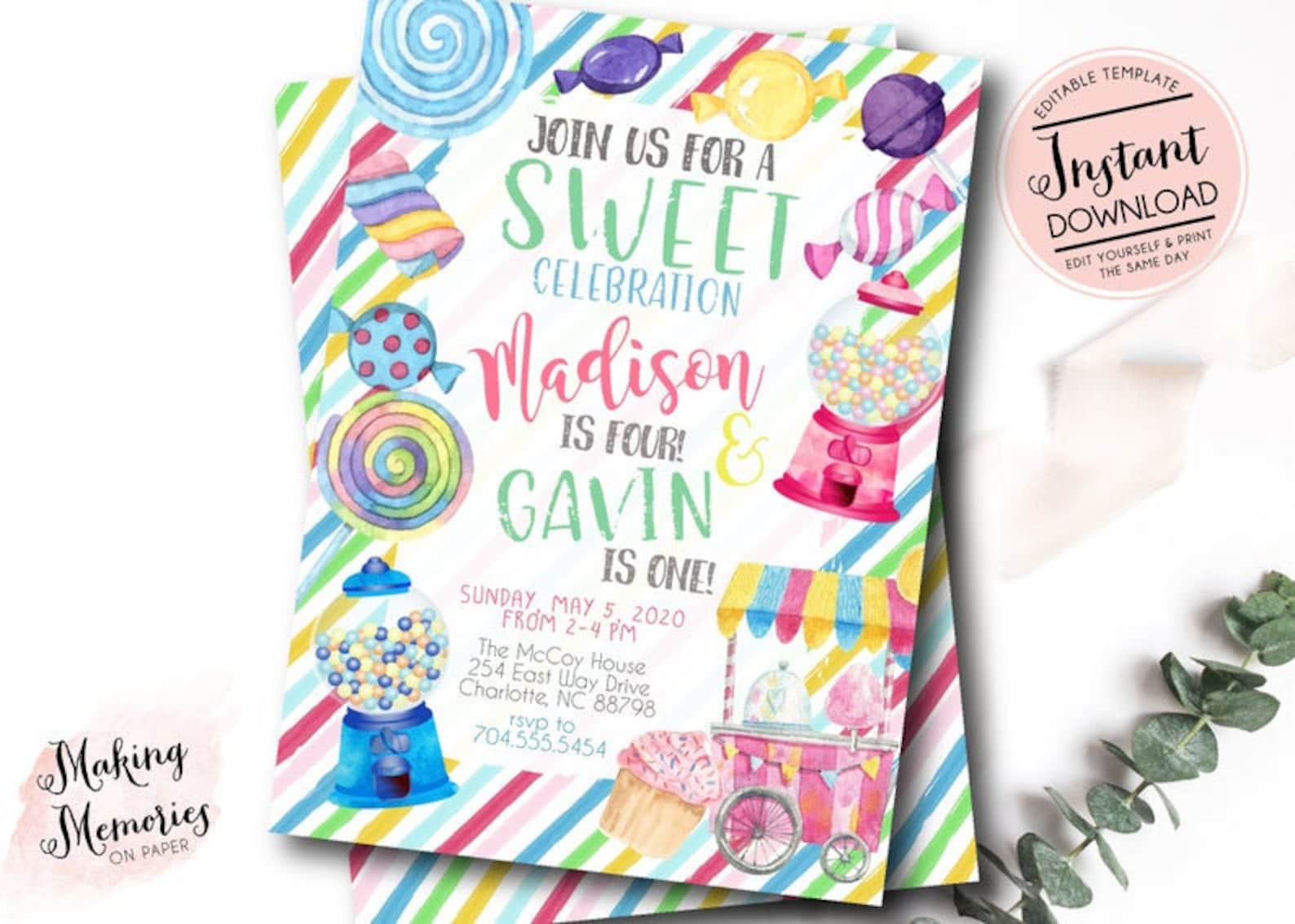 Candy Welcome Sign Sweet Shop Birthday Welcome Sweet - Etsy India