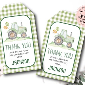 green Tractor Birthday invitation, farm birthday invitation, Printable Invitation, Tractor birthday,Tractor party, Editable instant download image 5