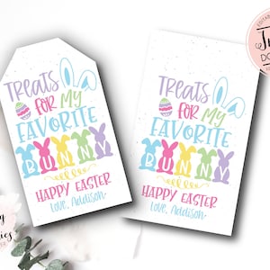 Editable Easter Treats For My Friends favor Tag, Treat For My sheep Tag,Easter Tag, Easter Peeps Favor,  printable easter favor tags