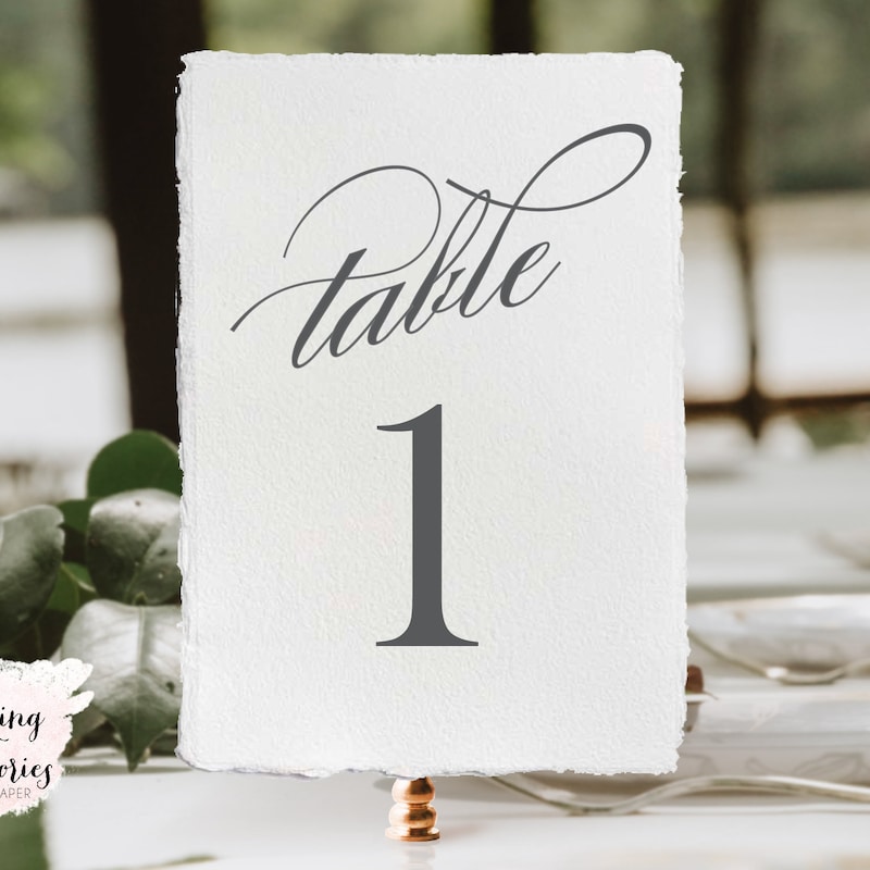 Modern Table Number - Etsy
