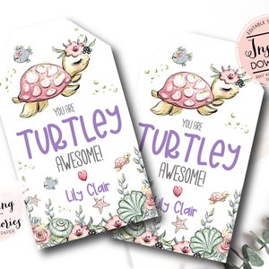 Turtle Valentine, Editable school Valentines, Printable Valentines, You are Turtley Awesome Valentine, Kids Valentines, Instant Download