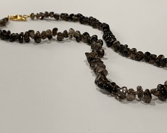 smoky quartz necklace