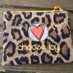 Täschchen Leo Mäppchen Canvas Choose Joy