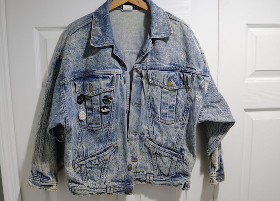 Vintage Acid Wash Denim Jacket