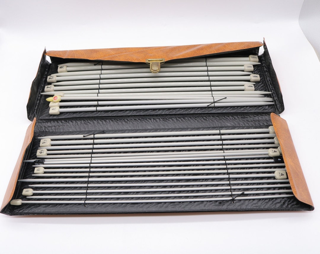 Vintage Charmin Knitting Needle Set With Case Etsy