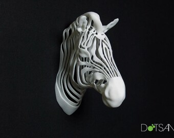 3D printed Zebra in Black or White