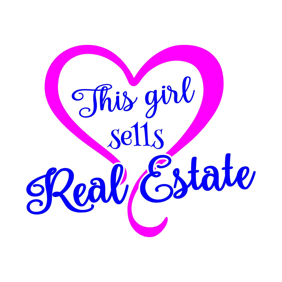 This Girl Sells Real Estate SVG Dxf Plt Png File Etsy