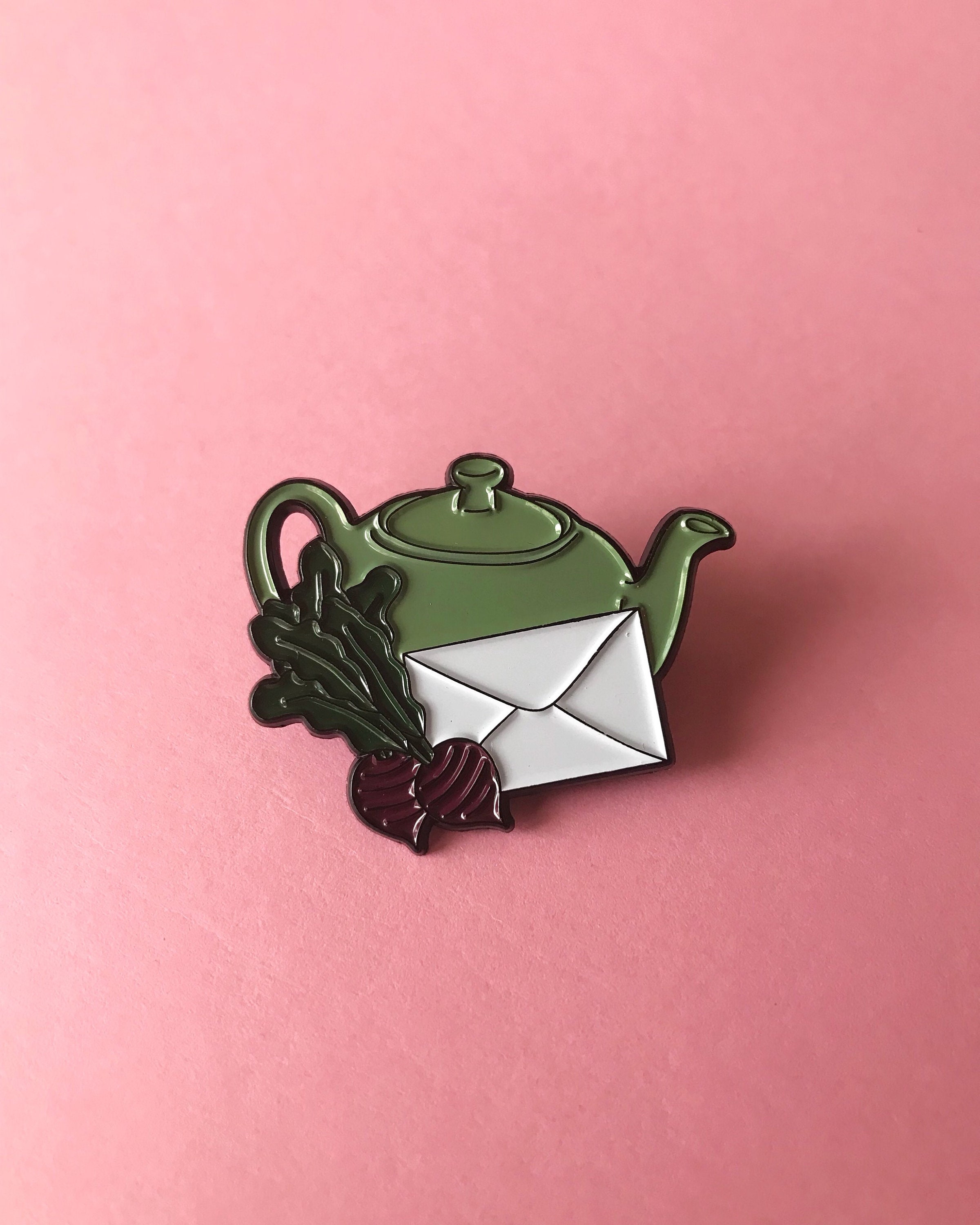 XL The Office Teapot Note Beets Enamel Pin Lapel Pin Etsy