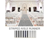 Striped WEDDING AISLE RUNNER, Select Your Length & Color, Premier Vertical Stripe, Wedding Aisle Runner, Wedding Ceremony Decor