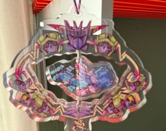Transformers Spinning Acrylic Keychain of Overlord