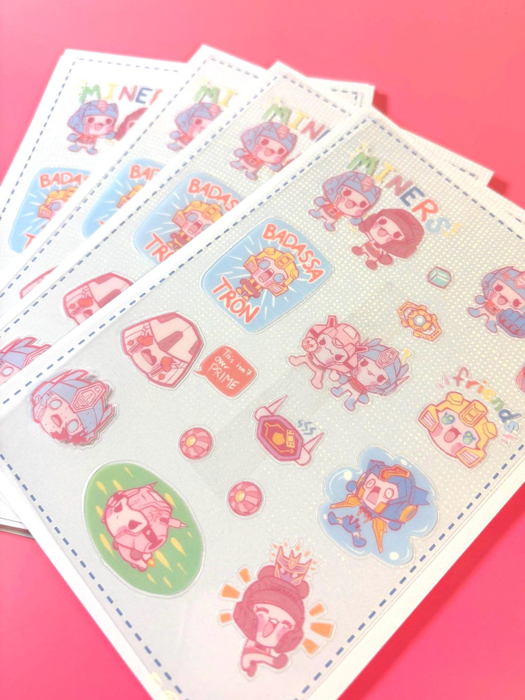 Transformers One Tranparent Sticker Sheet - Etsy