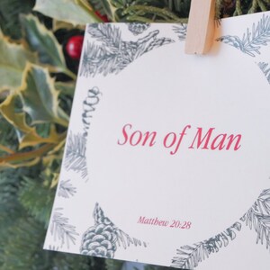 Names of Jesus Advent Cards | Christmas Countdown Instant Download