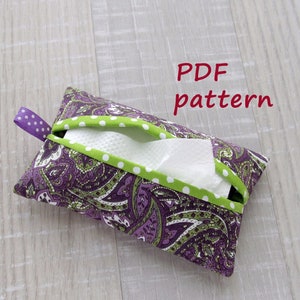PDF Nähanleitung Taschentuchhalter, Nähanleitung Taschentuchhülle, Nähanleitung Taschentuchtasche, Taschentuchtasche, Taschentuchtasche, DIY Taschentuchtasche - PDF Download