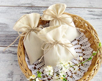 25 - Wedding Muslin Bags, Favor gift bag, Candy Bags - 4 x 6