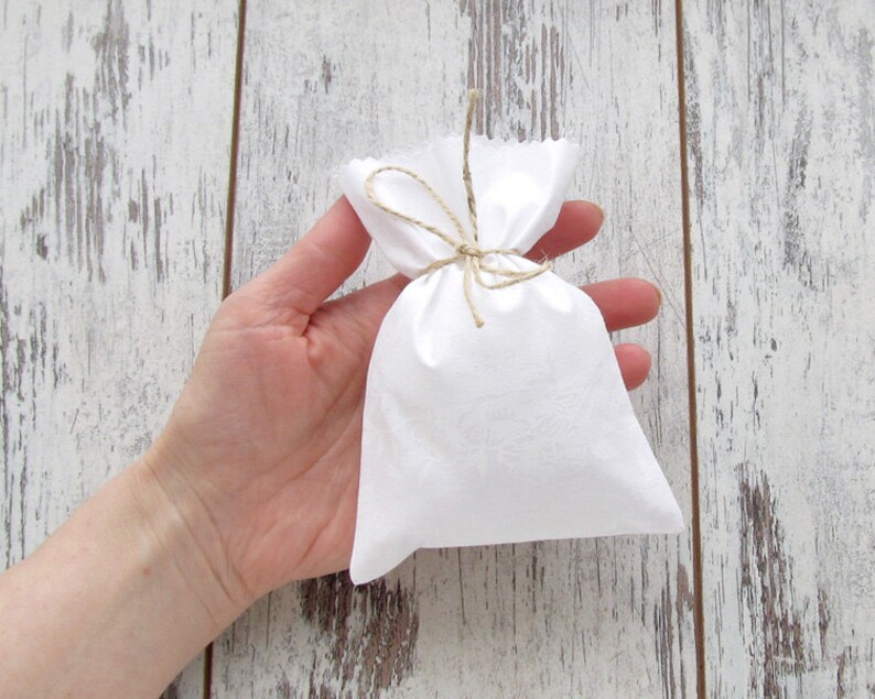 Wedding Favor Bags White Cotton Gift Bags Holiday Gift Bags Etsy