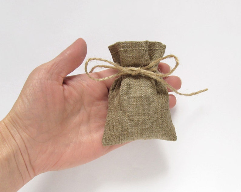 100 Rustic Burlap Favor Bags Wedding Gift Bags Candy Bags
