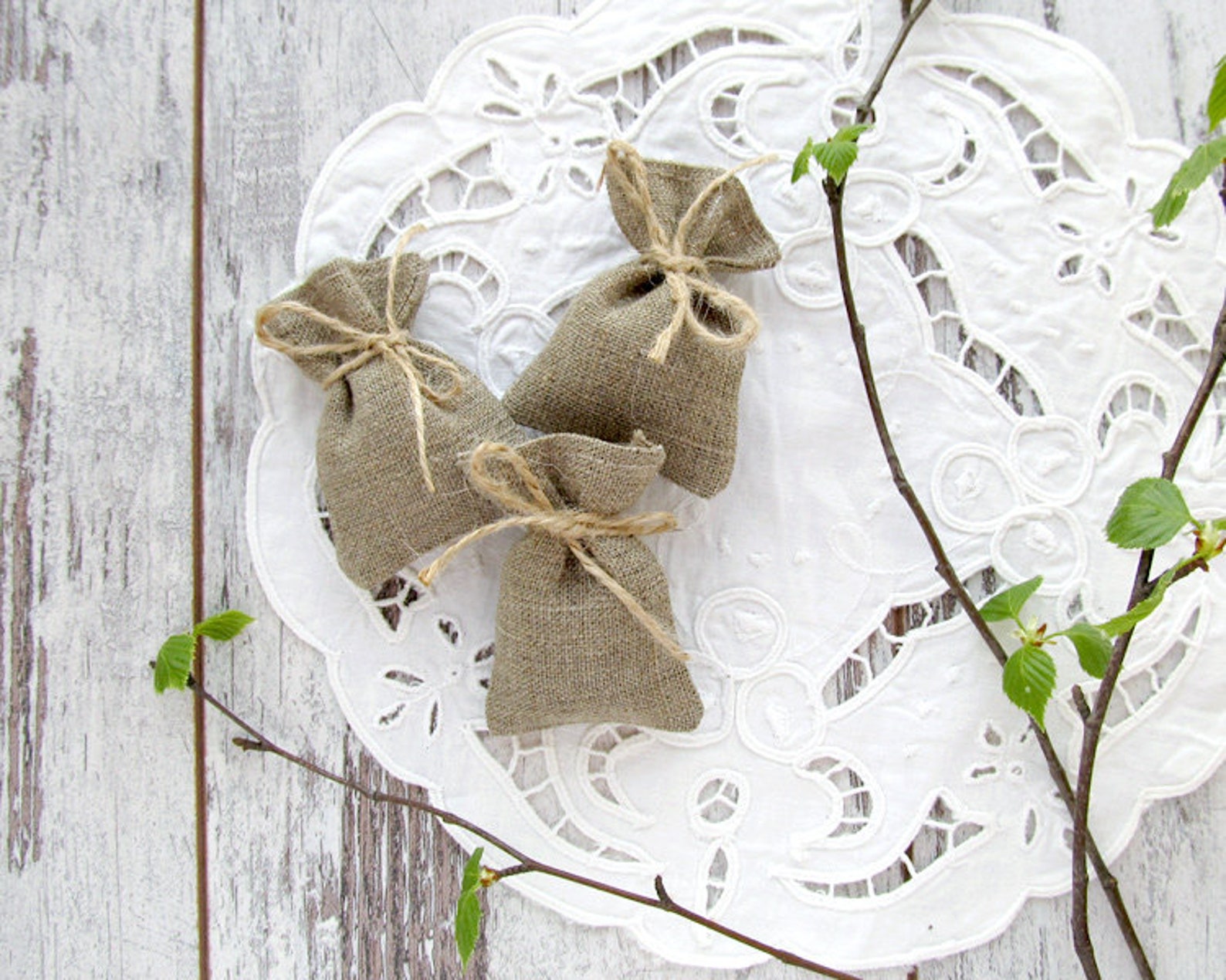 Mini Wedding Favors Bridal Burlap Bags Bridesmaid Gift Etsy