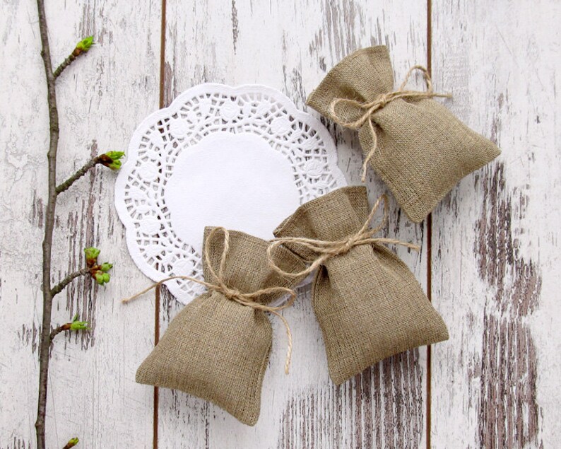 80 Burlap Wedding Favor Bags, Rustic Gift Bags, Candy Bags 3 х 4 Etsy