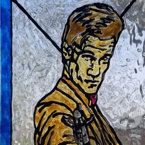 11th Doctor Stained Glass Painting