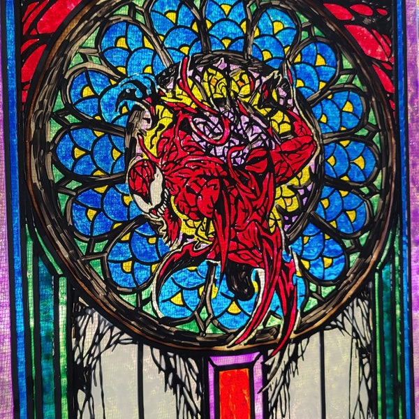 Carnage Stained Glass Painting