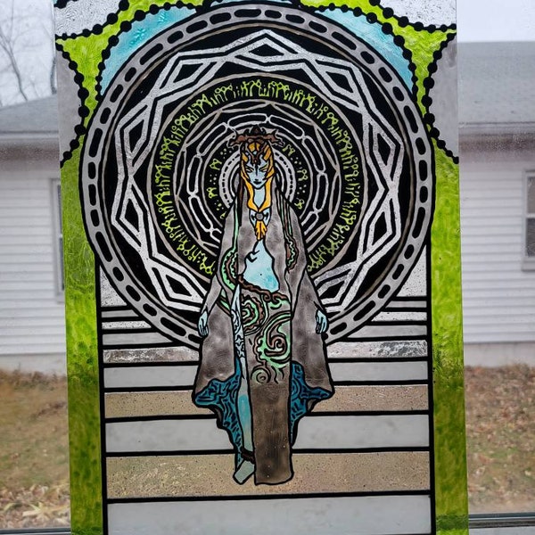 Princess Stain Glass Painting Etsy