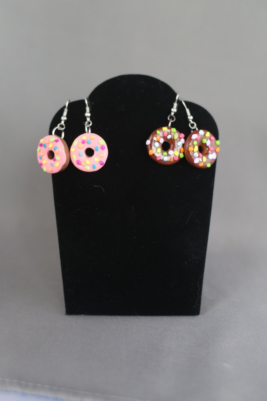 Donut Earrings With Frosting and Sprinkles Etsy