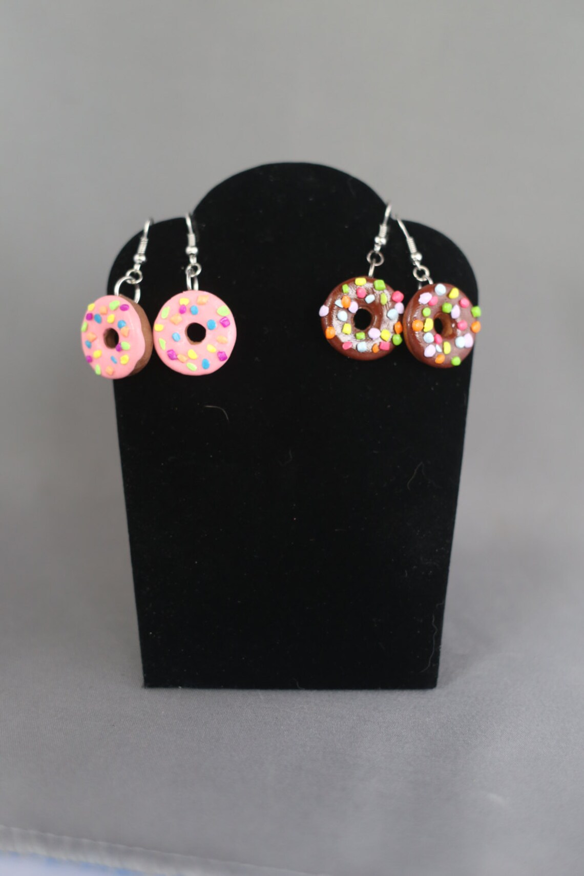 Donut Earrings With Frosting and Sprinkles Etsy