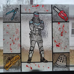 Vigilante Stained Glass Painting