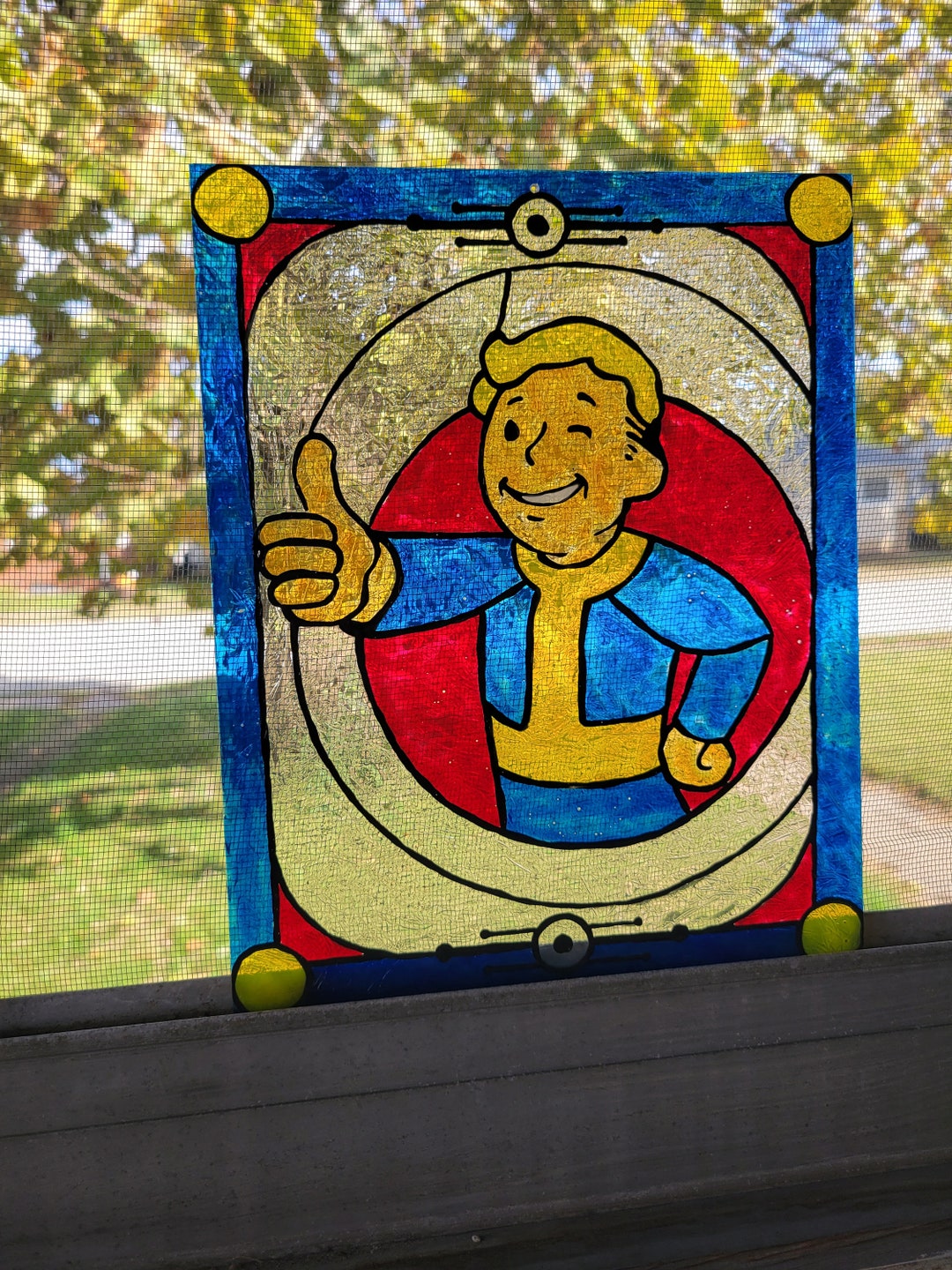 Fall Out Guy Stained Glass Painting Etsy