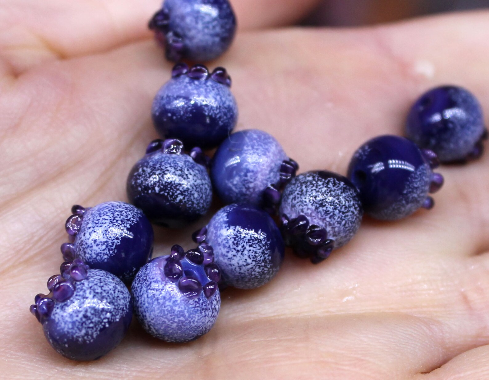 Blueberry bead Etsy