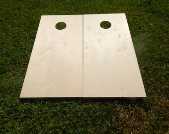 Regulation Unfinished Corn Hole Board Set W/O Bags