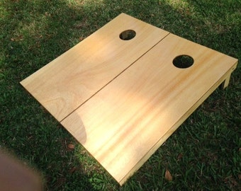Regulation Natural Hardcourt Stained Cornhole Boards With Bags