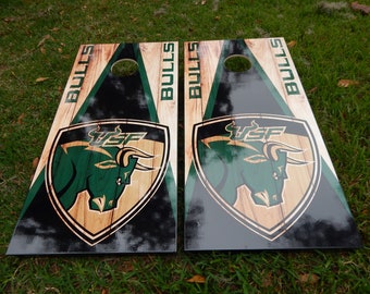 University Of South Florida Bulls Wood Look Cornhole Boards With Bags Save 20.00