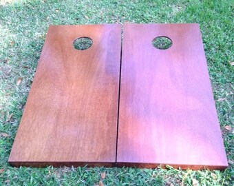 Regulation English Chestnut Stained Cornhole Boards/ W Bags