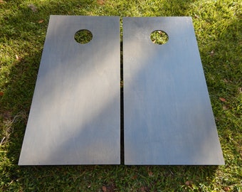 Regulation Classic Vintage Grey Stained Cornhole Boards W/ Bags