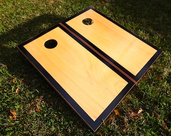 Regulation Black Border Hardcourt Cornhole Boards W/O Bags Save 10.00