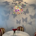 Rainbow Butterfly Chandelier: Customizable Hanging Pendant Lamp product logo
